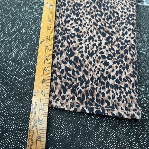 Terra & Sky Women's Plus Leopard Straight Leg Denim Jeans Size 22W Petite - Picture 9 of 11